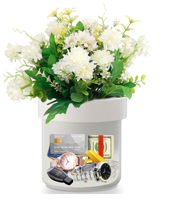 Geheimversteck in Pflanzentopf