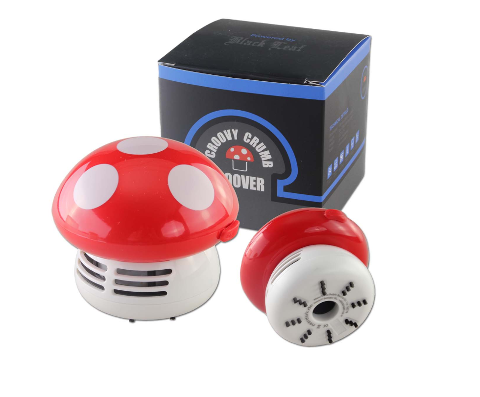 Brösel-Staubsauger in Pilzform