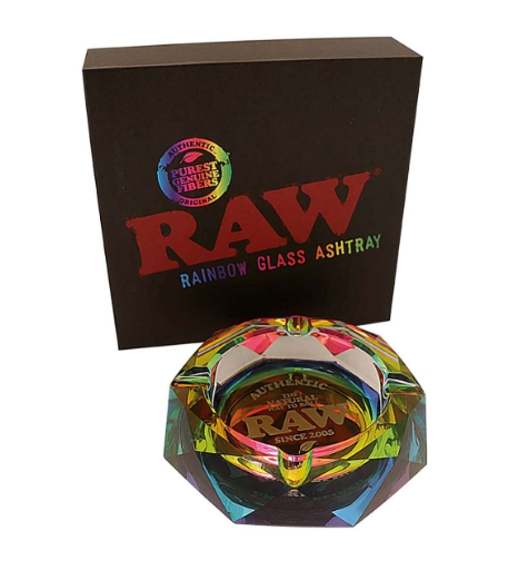 Kristallglas Aschenbecher -Regenbogen/Darkside-