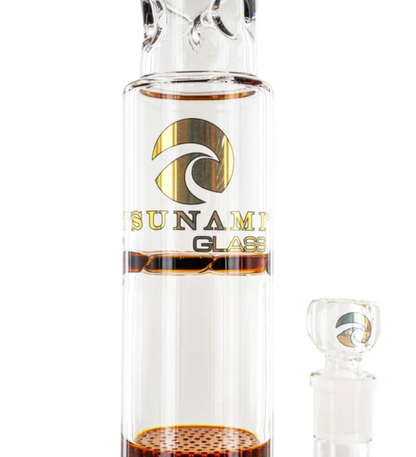 Triple Honeycomb Turbine Bong 18'' (Tsunami Glass)